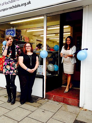 Cllr. Karen Danczuk opens our new charity shop !